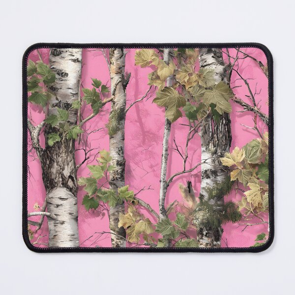 Item preview, Mossy Birch Woods on Pink Background Camo Realtree Pattern` designed and sold by meganohm.