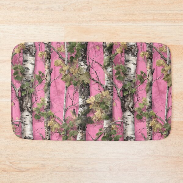 Item preview, Mossy Birch Woods on Pink Background Camo Realtree Pattern` designed and sold by meganohm.