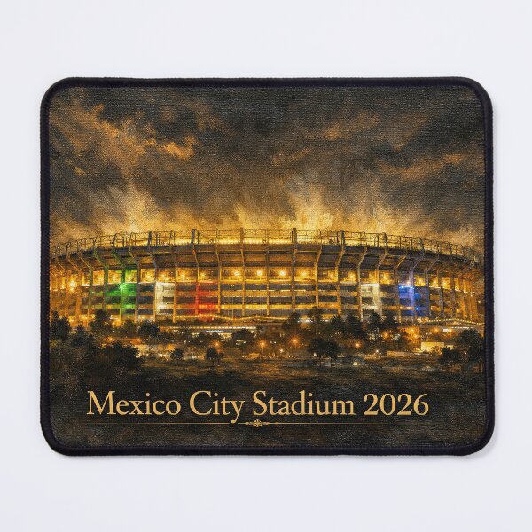 Item preview, Mexico City Stadium at Night designed and sold by BrickByDream.