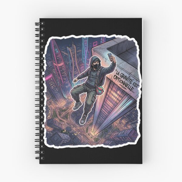Item preview, Gravity is Optional – Urban Base Jump Street Art Pop Art Manga designed and sold by PLUSHIWORLDtm.