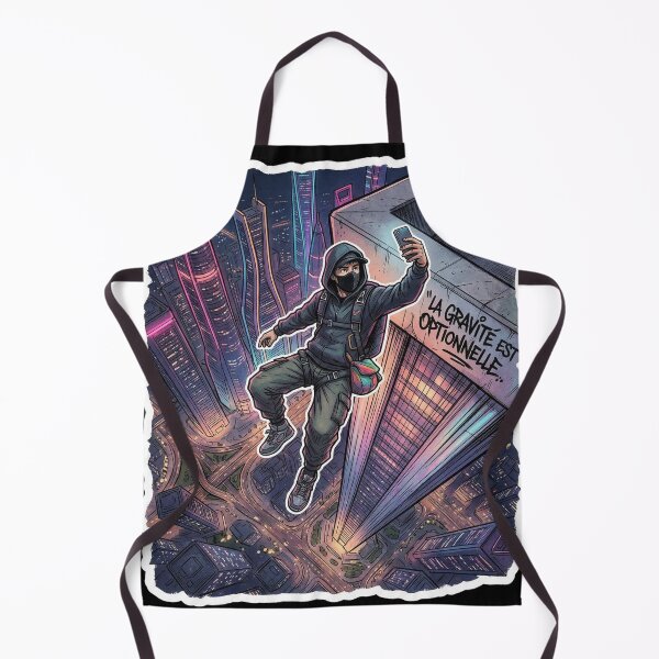 Item preview, Gravity is Optional – Urban Base Jump Street Art Pop Art Manga designed and sold by PLUSHIWORLDtm.