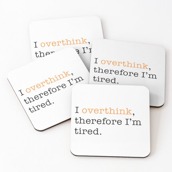 Item preview, I Overthink designed and sold by CuteStuffCo..