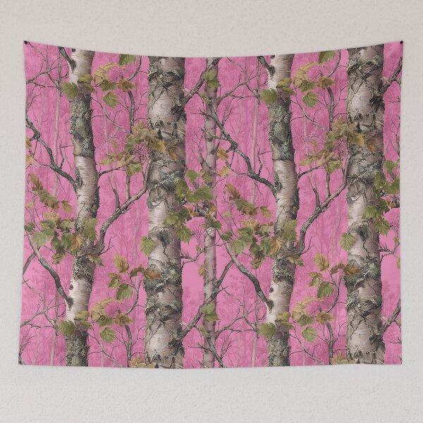 Item preview, Autumn Birch Leaves Pink Forest Pattern Camo Realtree Camouflage Mossy Oak designed and sold by meganohm.