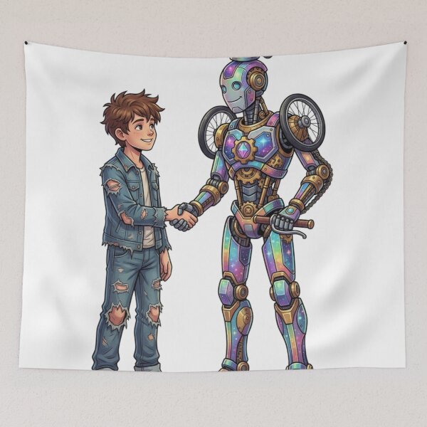 Item preview, Robot Friend designed and sold by PP&RAINBOW SHOP.