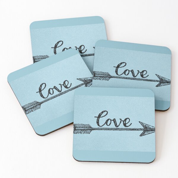 Item preview, Love arrow design on blue background designed and sold by anytka.