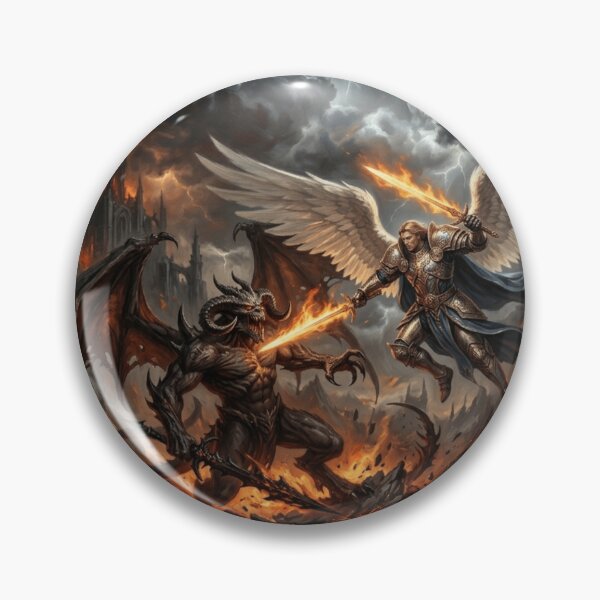 Item preview, Archangel vs. Demon – Epic Battle for Heaven and Hell designed and sold by GenesisArtis.