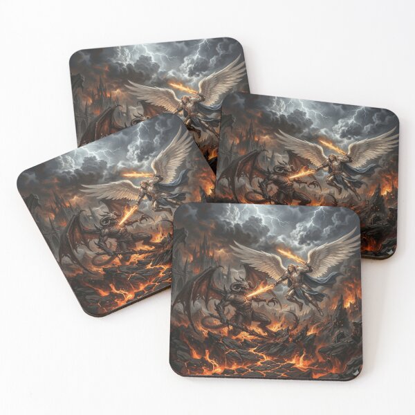 Item preview, Archangel vs. Demon – Epic Battle for Heaven and Hell designed and sold by GenesisArtis.