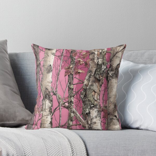 Item preview, Birch Woodland Pattern with Pink Contrast Camouflage Realtree designed and sold by meganohm.