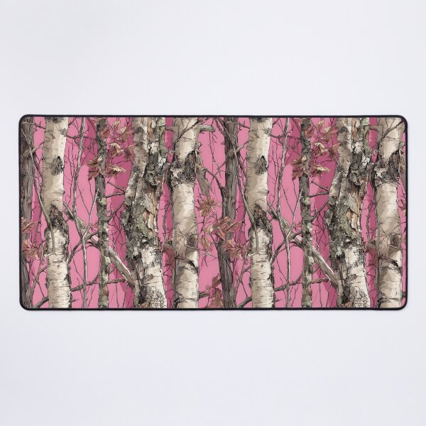 Item preview, Birch Woodland Pattern with Pink Contrast Camouflage Realtree designed and sold by meganohm.