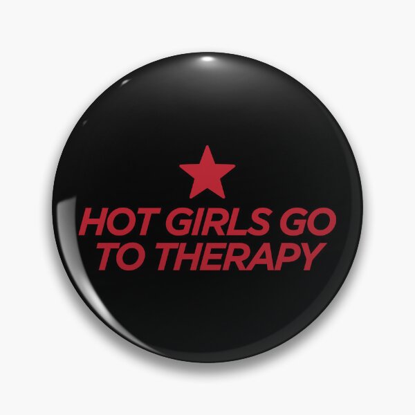 Item preview, Hot Girls Go To Therapy Mental Health Bold Minimal Aesthetic Quote designed and sold by HIGHDIE STUDIOS.