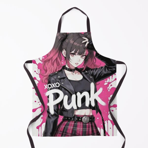 Item preview, Pink Splat Punk Anime Girl XOXO designed and sold by BoopsShop.
