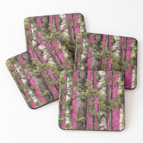 Item preview, Pink Forest Birch Trees Camouflage Realtree Mossy Oak designed and sold by meganohm.