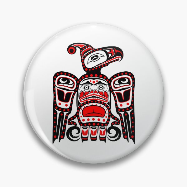 Item preview, haida  thunderbird eagle art red black designed and sold by ramwebroom.