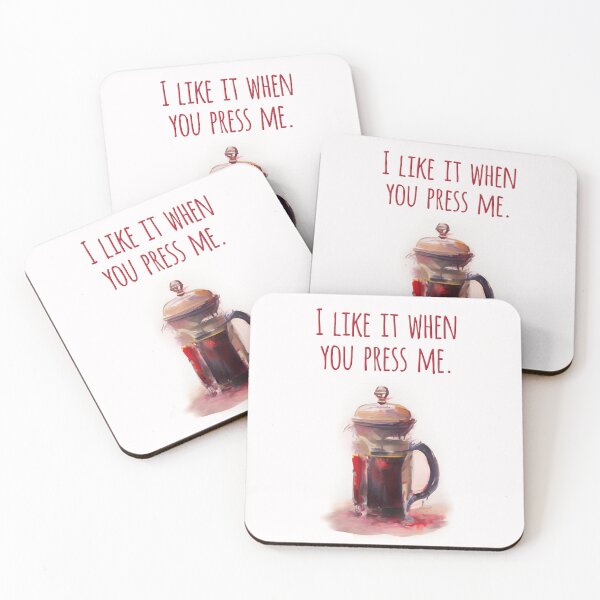 Item preview, I Like It When You Press Me designed and sold by Art & Coffee.
