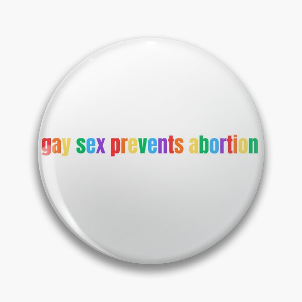 Item preview, Gay Sex Prevents Abortion LGBTQ Rainbow Flag Pride Funny Bi Lesbian Christian Humor designed and sold by Space Ghettos.