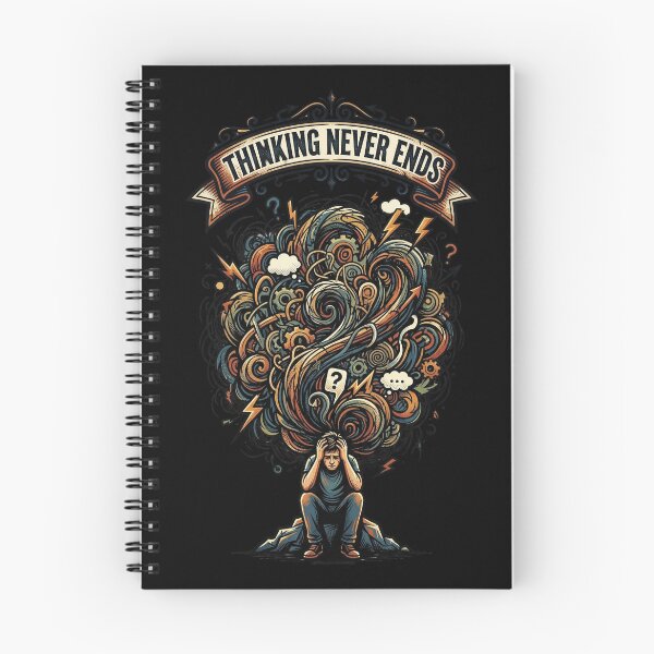 Item preview, Thinking Never Ends Chaotic Mind Design designed and sold by Quiet Chaos Club.
