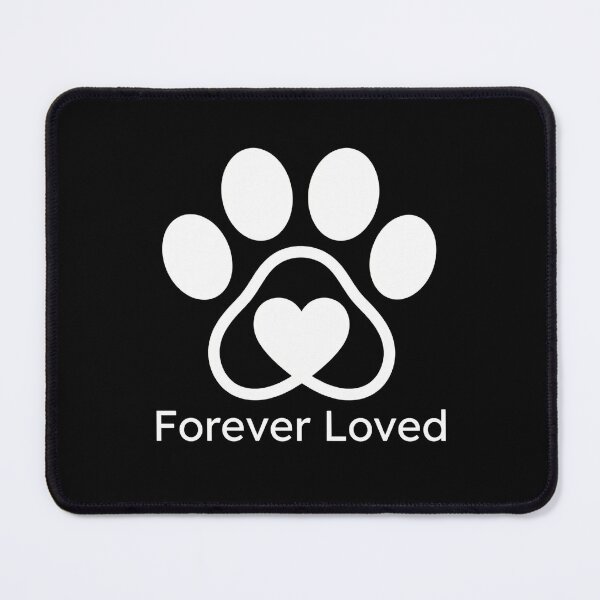 Item preview, Forever Loved Heart Paw Print Pet Memorial designed and sold by Pixie-agenca.