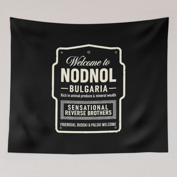 Item preview, Red Dwarf Nodnol Bulgaria Vintage Style Retro Sign designed and sold by TshirtsOnline-.