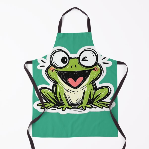 Item preview, Happy Winking Frog - Cute Kawaii Green Toad Sticker designed and sold by irfanshikh.