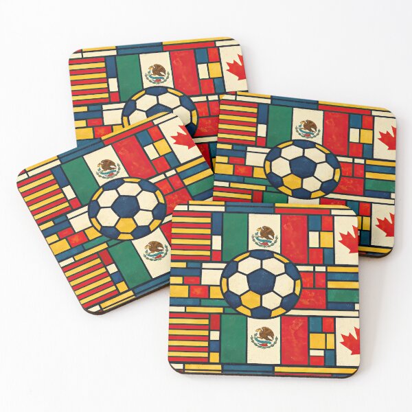 Item preview, North American Football Flags  World Cup Inspired designed and sold by BrickByDream.
