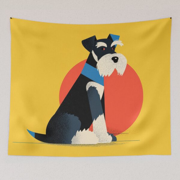 Item preview, Schnauzer on bright backdrop designed and sold by anytka.