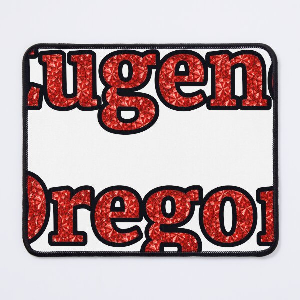 Item preview, Eugene Oregon City Name With Red Rhinestone designed and sold by TheIconSmith.