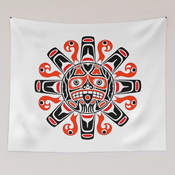 Item preview, Haida sun Tlingit tribal art cultural heritage designed and sold by ramwebroom.