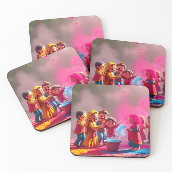 Item preview, Holi Jumping Kids Sticker designed and sold by Teewave-Ashish.
