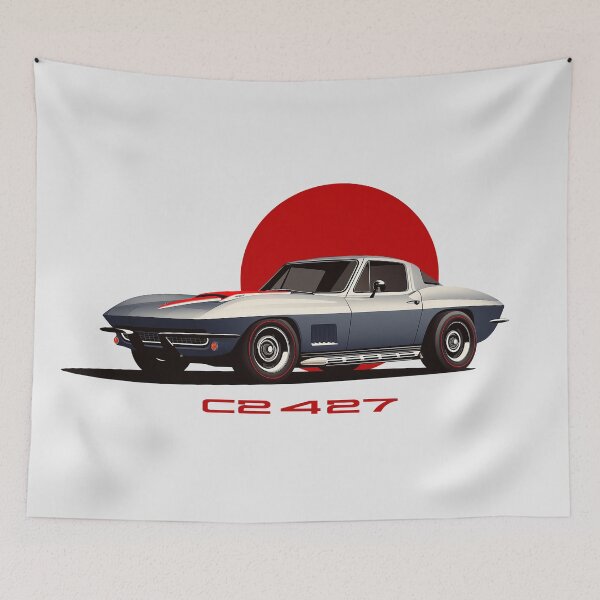 Item preview, 1967 C2 427 Corvette Corvette illustration designed and sold by blackdogshop.