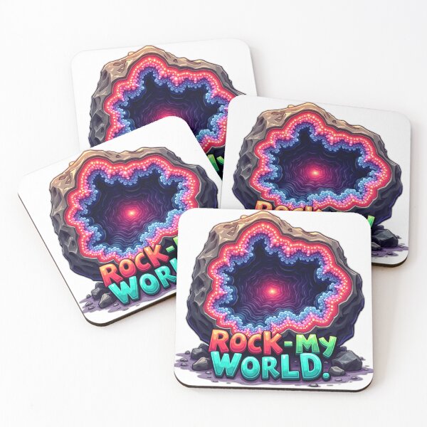 Item preview, rock my world colorful typographical geological design designed and sold by SmashingDeals.