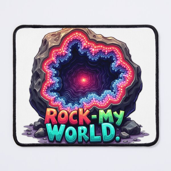 Item preview, rock my world colorful typographical geological design designed and sold by SmashingDeals.