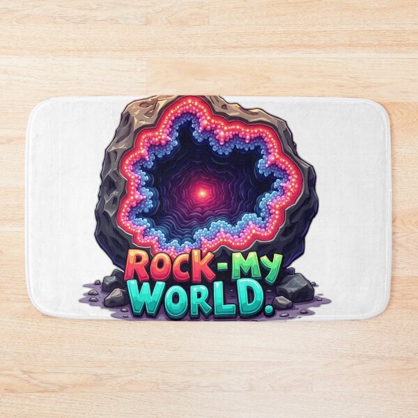 Item preview, rock my world colorful typographical geological design designed and sold by SmashingDeals.