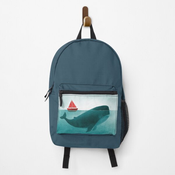 Item preview, Whale near red sailboat designed and sold by anytka.