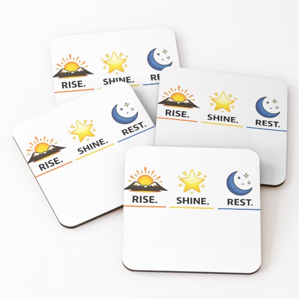 Item preview, Rise Shine Rest T-Shirt, Self Care Aesthetic, Minimalist Sun Moon Star Design, Motivational Quote, Daily Routine Graphic designed and sold by Be-You-Vibes.