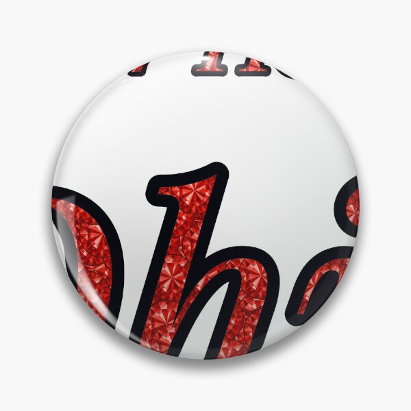 Item preview, Huber Heights Ohio City Name With Red Rhinestone designed and sold by TheIconSmith.