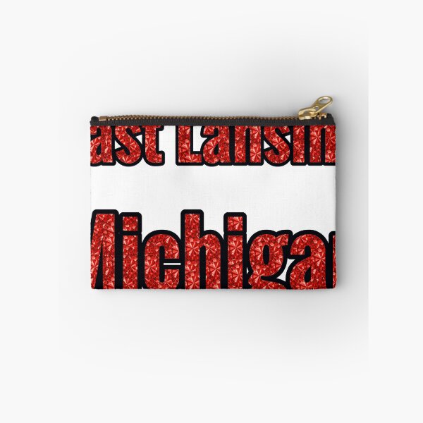 Item preview, East Lansing Michigan City Name With Red Rhinestone designed and sold by TheIconSmith.