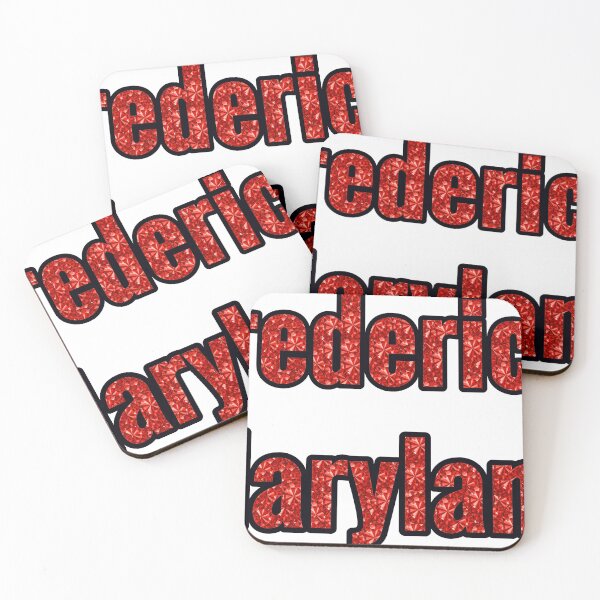 Item preview, Frederick Maryland City Name With Red Rhinestone designed and sold by TheIconSmith.