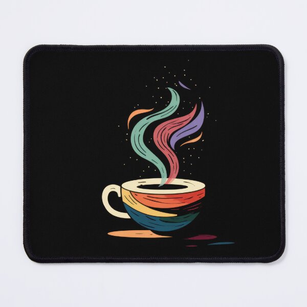Item preview, Colorful cup with rising steam designed and sold by anytka.