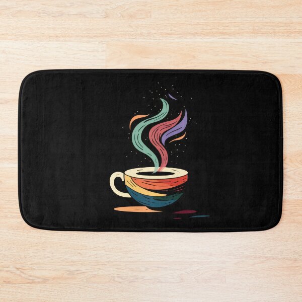 Item preview, Colorful cup with rising steam designed and sold by anytka.