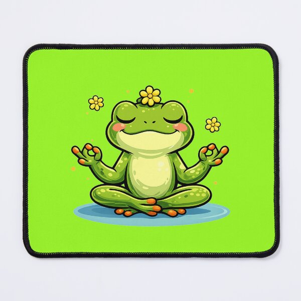 Item preview, Meditating Frog in Lotus Position designed and sold by FroggyOnly.