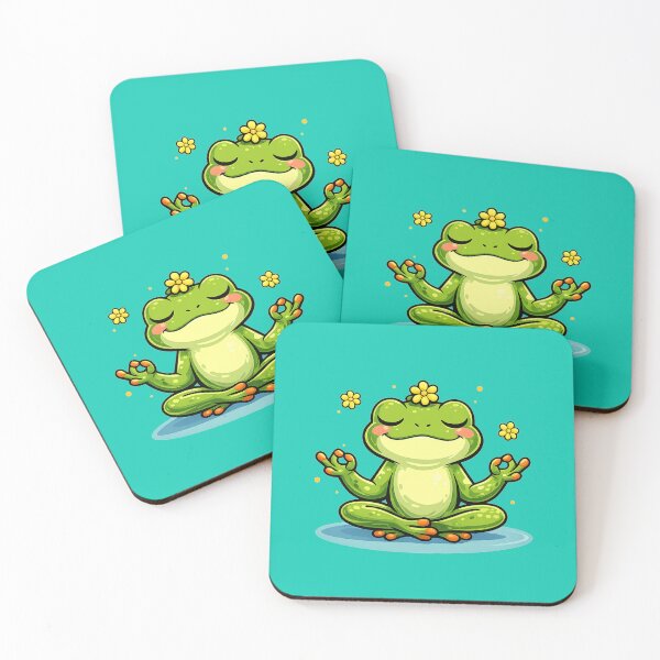 Item preview, Meditating Frog in Lotus Position designed and sold by FroggyOnly.