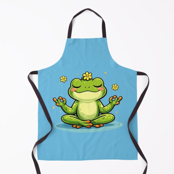 Item preview, Meditating Frog in Lotus Position designed and sold by FroggyOnly.