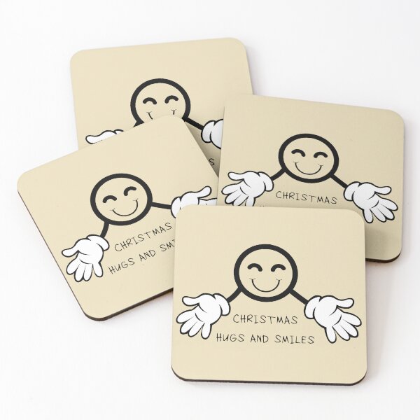 Item preview, Cute Christmas Emoji Hug Smiley Face Design designed and sold by DesignsVault.