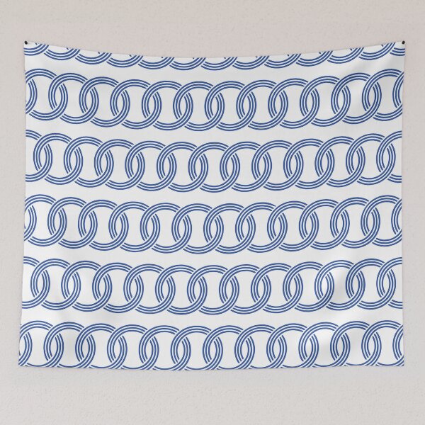 Item preview, Blue circles on White Background designed and sold by Miller Designs Print & Pattern.