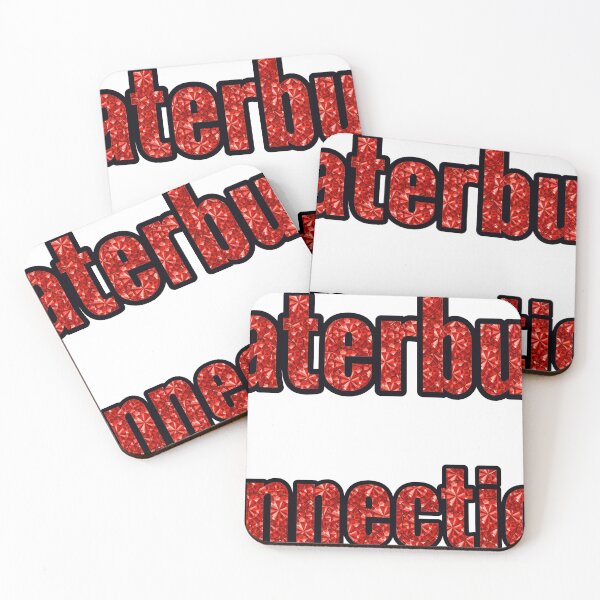 Item preview, Waterbury Connecticut City Name With Red Rhinestone designed and sold by TheIconSmith.