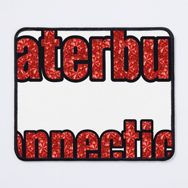 Item preview, Waterbury Connecticut City Name With Red Rhinestone designed and sold by TheIconSmith.