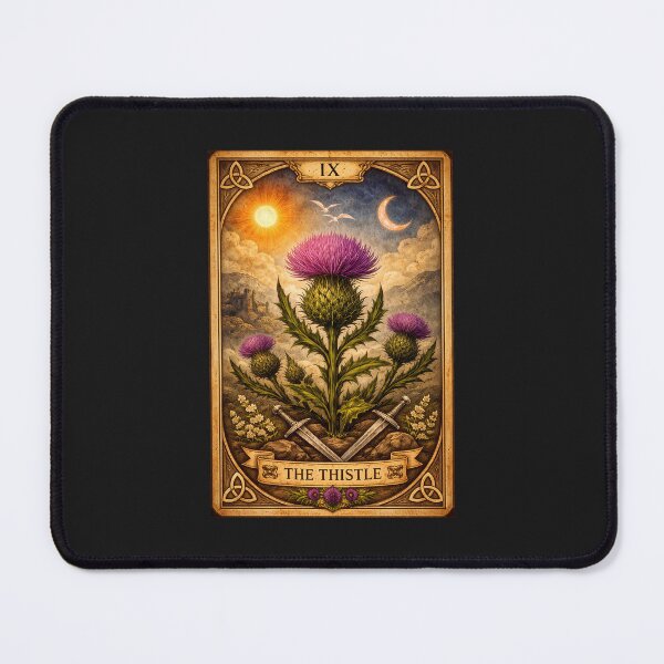 Item preview, The Thistle Tarot Card of Wisdom designed and sold by AuntVan's FreakyTrinkets.