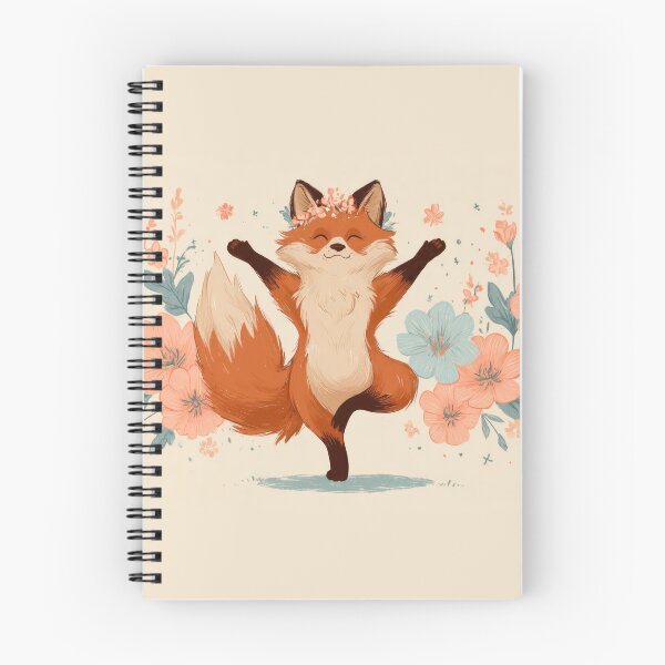 Item preview, Fox dancing among flowers designed and sold by anytka.