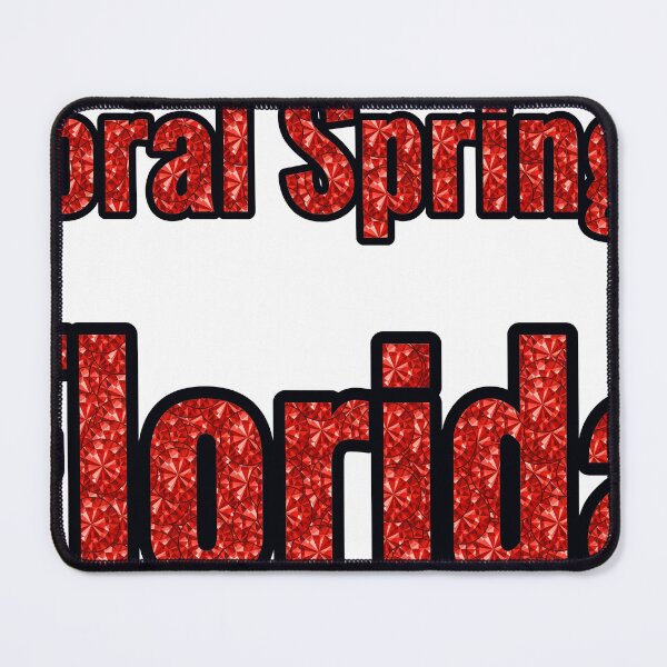 Item preview, Coral Springs Florida City Name With Red Rhinestone designed and sold by TheIconSmith.