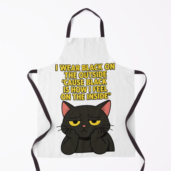 Item preview, Sad Black Cat Cartoon – Unlovable The Smiths Inspired – I Wear Black On The Outside ‘Cause Black Is How I Feel On The Inside designed and sold by Donsean22.